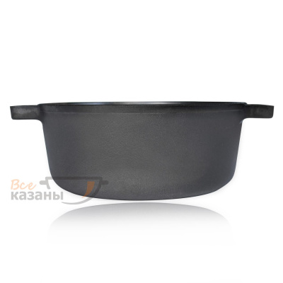 картинка Кастрюля чугунная без крышки 6л  BRIZOLL от магазина Vsekazany.com