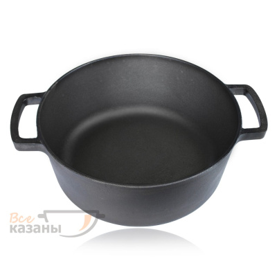 картинка Кастрюля чугунная без крышки 6л  BRIZOLL от магазина Vsekazany.com