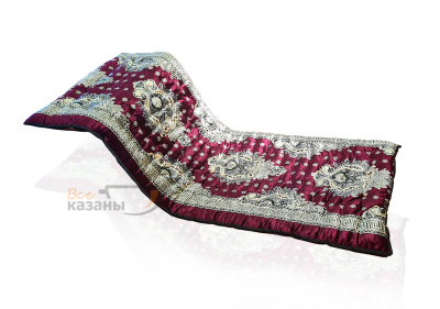 картинка Курпача красная  в цветочек 195 см от магазина Vsekazany.com